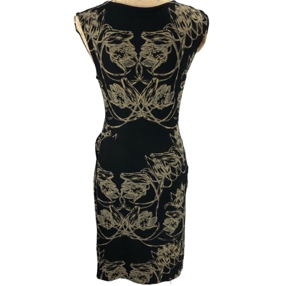 ANTHRO-LEIFSDOTTIR-FLATTERING Floral Midi Dress - Picture 3 of 7